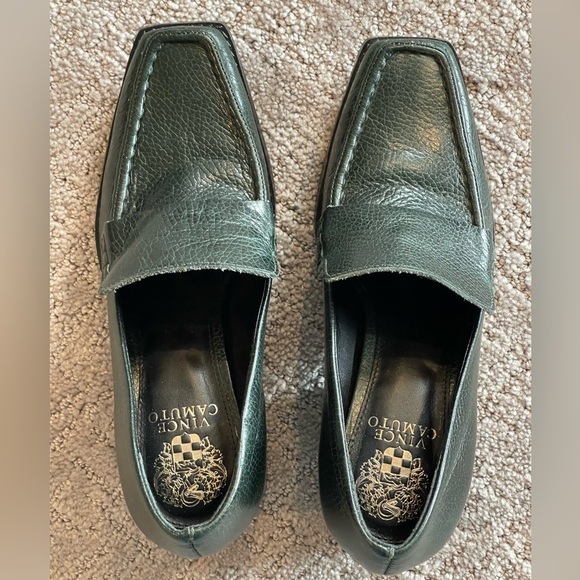 Vince Camuto Segellis Women's Green Leather Block Heel Loafers, Size 8.5 M, NWOT - Picture 9 of 13